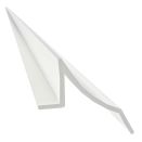 Beglazingstrip Kate 1855 mm wit